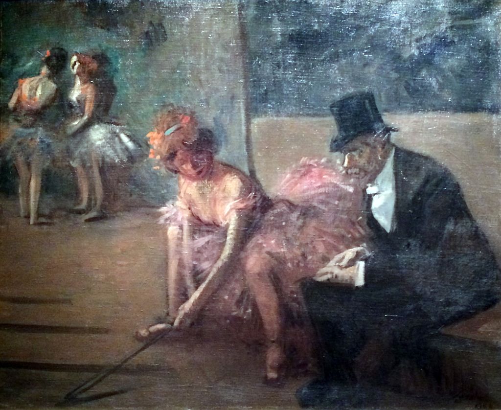 28 Danseuse et Admirateur Derriere la Scene By Jean-Louis Forain 1903 National Museum of Fine Arts MNBA Buenos Aires